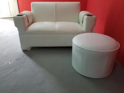 Counch Double Seat   Circle Ottoman
