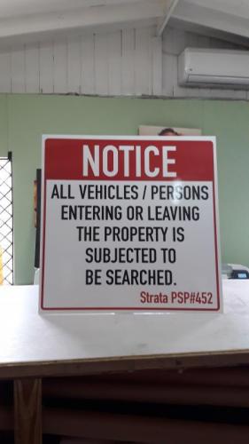 Notice Sign