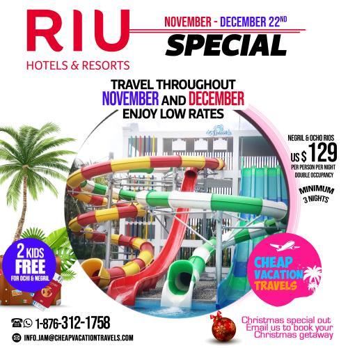 cheap vacations 4 x 4 riu nov dec 2019